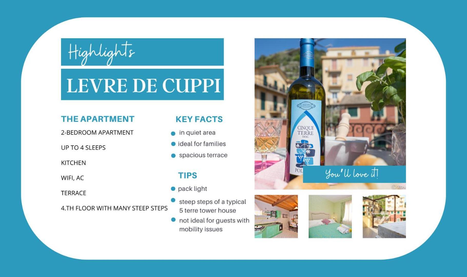 Appartement Levre de Cuppi à Monterosso al Mare Extérieur photo